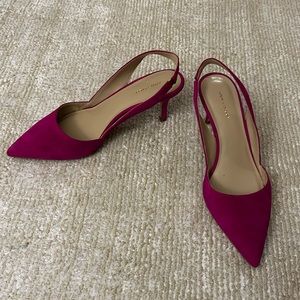 Ann Taylor Magenta Slingback Pumps